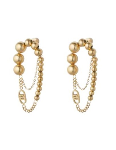 Orecchini pendenti LIU-JO con perle in acciaio dorato LJ3071  a sol...