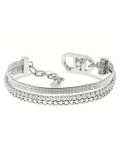 Bracciale multifilo LIU-JO in acciaio con cristalli LJ2646  a solo ...