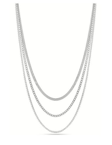 Collana multifilo LIU-JO in acciaio con cristalli LJ2645  a solo 63...