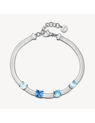 Bracciale BROSWAY Dreaming in acciaio 316L e cristalli sapphire BIG...