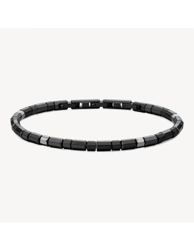 Bracciale Uomo BROSWAY Riptide in acciaio 316L pvd rutenio BTD052  ...