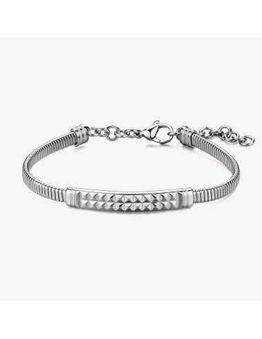 Bracciale Uomo BROSWAY Riptide in acciaio 316L con piastra centrale...