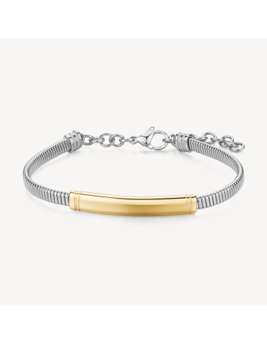 Bracciale Uomo BROSWAY Riptide in acciaio 316L pvd oro con piastra ...