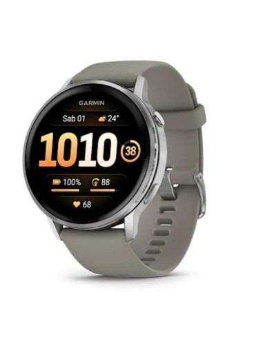 Orologio GARMIN Venu 4 010-03014-01 45MM Silver con cinturino in si...
