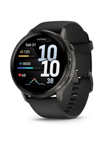Orologio GARMIN Venu 4 010-03014-00 45MM Slate con cinturino in sil...