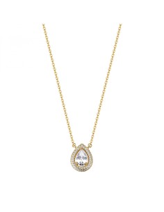 Collana girocollo ROSATO Anna in argento 925 dorato RZAN02 con cris...