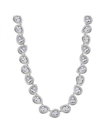 Collana girocollo ROSATO Anna in argento 925 RZAN05 con cristalli a...