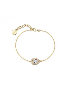 Bracciale ROSATO Anna in argento 925 dorato RZAN12 con cristallo ce...