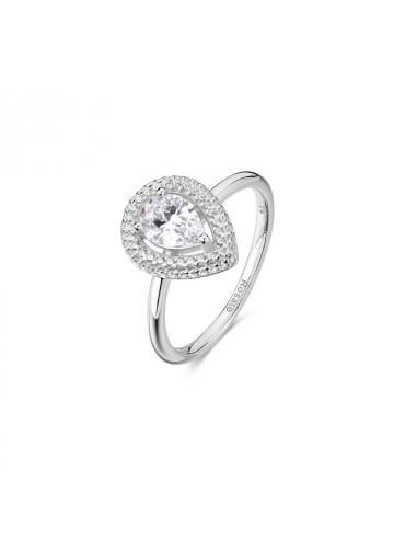 Anello ROSATO Anna in argento 925 RZAN31B con cristallo a forma di ...