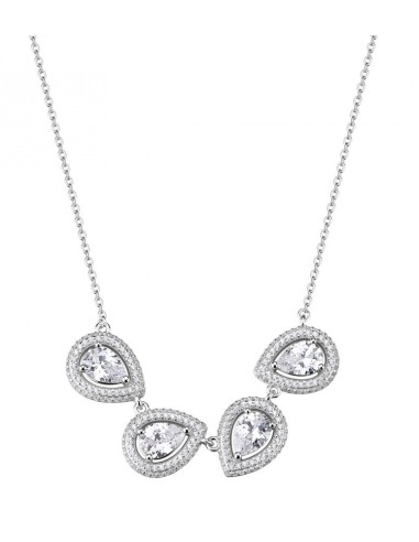Collana girocollo ROSATO Anna in argento 925 RZAN03 con cristalli e...