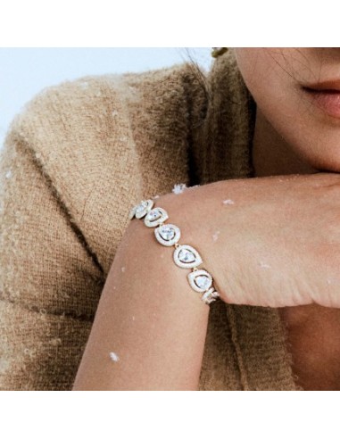 Bracciale ROSATO Anna in argento 925 RZAN15 con cristalli a forma d...
