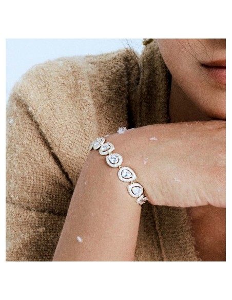Bracciale ROSATO Anna in argento 925 RZAN15 con cristalli a forma d...