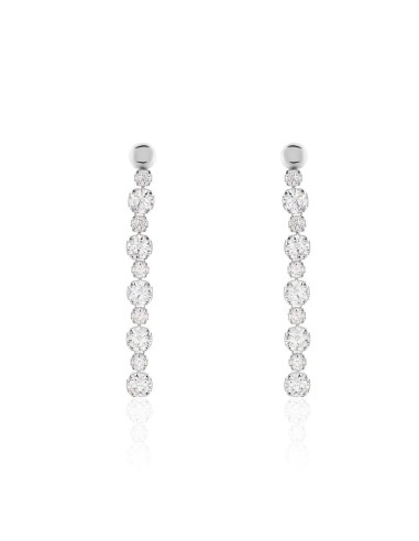STROILI Orecchini Pendenti Tennis Silver Elegance Argento Rodiato Cubic Zirconia 1660868