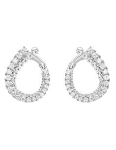 STROILI Orecchini Lobo Silver Shine Argento Rodiato Cubic Zirconia 1697615