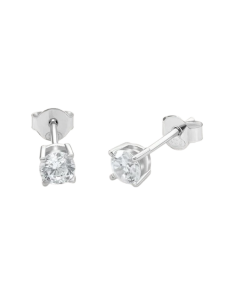 STROILI Orecchini Lobo Punto Luce Silver Elegance Argento Rodiato Cubic Zirconia 1275948