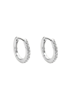 STROILI Orecchini A Cerchio Silver Elegance Argento Rodiato Cubic Zirconia 1697670