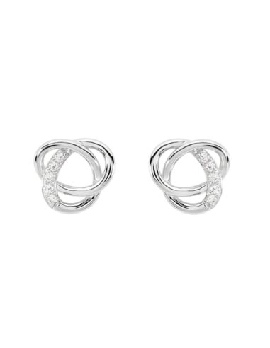 STROILI Orecchini A Cerchio Silver Elegance Argento Rodiato Cubic Zirconia 1628547