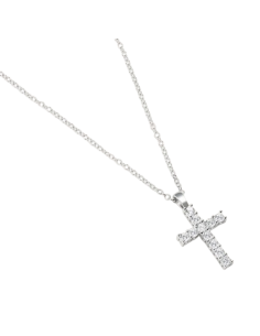STROILI Collana Croce Silver Elegance Argento Rodiato Cubic Zirconia 1659594