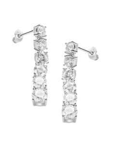 STROILI Orecchini Pendenti Tennis Silver Elegance Argento Rodiato Cubic Zirconia 1684142