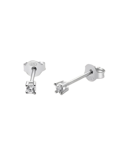 STROILI Orecchini Lobo Punto Luce Silver Elegance Argento Rodiato Cubic Zirconia 1300349