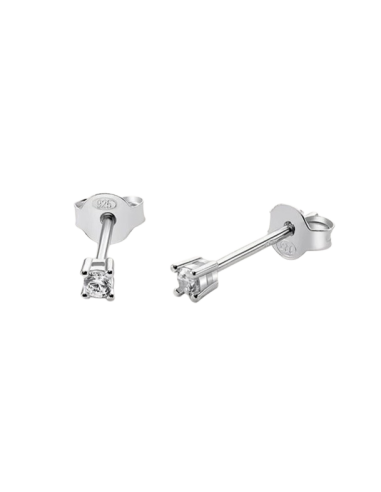 STROILI Orecchini Lobo Punto Luce Silver Elegance Argento Rodiato Cubic Zirconia 1300349