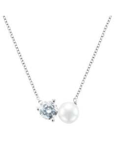 STROILI Collana Silver Pearls Argento Rodiato Perla sintetica Cubic Zirconia 1691451