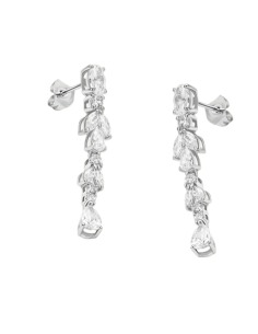 STROILI Orecchini Pendenti Silver Elegance Argento Rodiato Cubic Zirconia 1688382 2