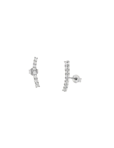 STROILI Orecchini Lobo Silver Elegance Argento Rodiato Cubic Zirconia 1697690