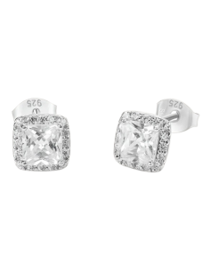 STROILI Orecchini Lobo Silver Elegance Argento Rodiato Cubic Zirconia 1684140
