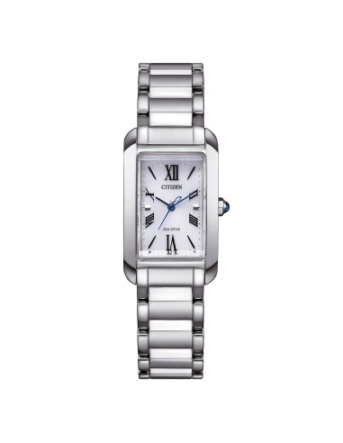 Orologio CITIZEN Lady EL Square EW5620-55A White con cinturino in a...