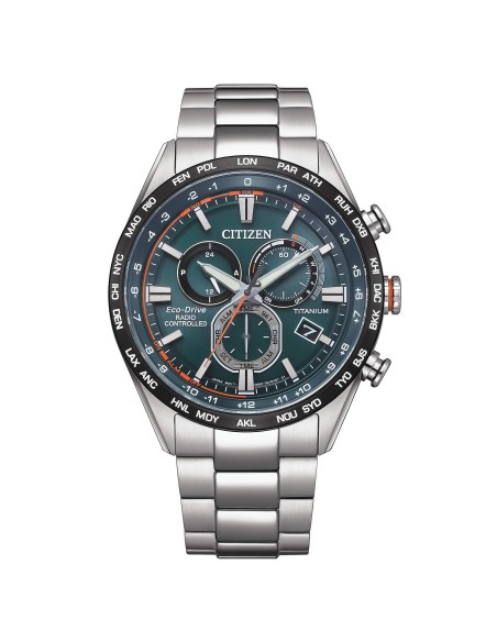 Orologio CITIZEN Radiocontrollato H660 Super Titanio CB5946-82X Gre...