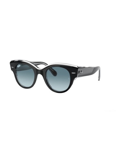 Occhiali sole RAY-BAN Roundabout RB2192 12943M 47 Black on Transpar...