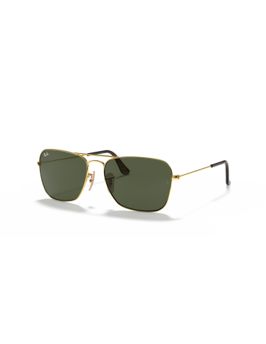 Occhiali sole RAY-BAN Caravan RB3136 181 58 Gold G-15 Green only 16...
