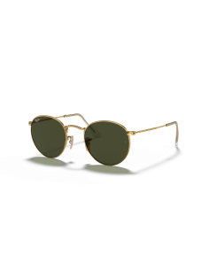 Occhiali sole RAY-BAN Round Metal RB3447 001/51 50 Gold Brown a sol...