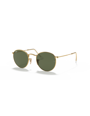 Occhiali sole RAY-BAN Round Metal RB3447N 001 50 Arista G-15 Green ...