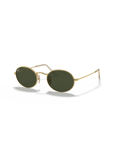 Occhiali sole RAY-BAN Oval RB3547 001/31 51 Arista G-15 Green only ...