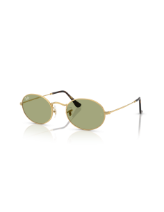 Occhiali sole RAY-BAN Oval RB3547 001/4E 51 Arista Bottle Green onl...