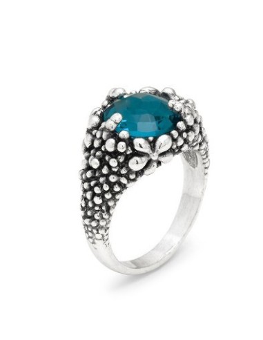 Anello GIOVANNI RASPINI Blue Ivy Grande 12428/18 in argento 925 e c...