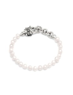 Bracciale GIOVANNI RASPINI margherita perle piccole 12308 in argento 925 e perle naturali