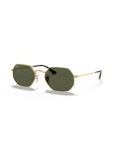 Occhiali sole RAY-BAN Octagonal RB3556N 001 53 Gold G-15 Green only...