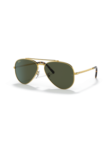 Occhiali sole RAY-BAN New Aviator RB3625 919631 58 Gold Green a sol...