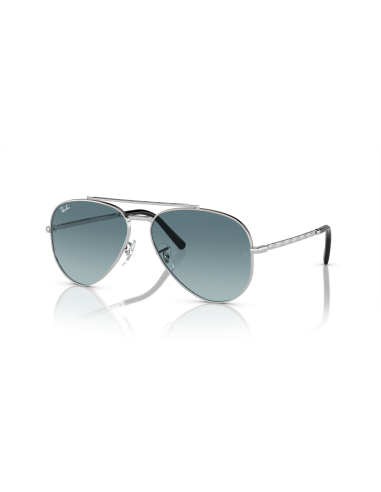 Occhiali sole RAY-BAN New Aviator RB3625 003/3M 58 Silver Blue only...