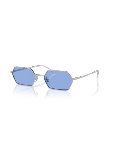Occhiali sole RAY-BAN Yevi RB3728 003/80 58 Silver Blue only 137,00...