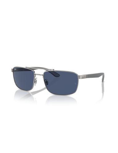 Occhiali sole RAY-BAN RB3737 004/80 60 Gunmental Dark Blue only 184...