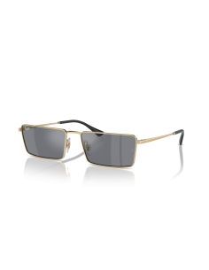 Occhiali sole Ray Ban Emy RB3741 59 92136V Light Gold Dark Grey Fla...