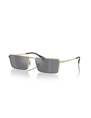 Occhiali sole Ray Ban Emy RB3741 59 92136V Light Gold Dark Grey Fla...