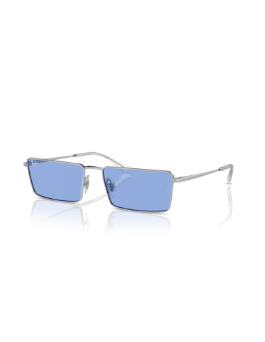Occhiali sole Ray Ban Emy RB3741 59 003/80 Silver Blue only 137,00 ...
