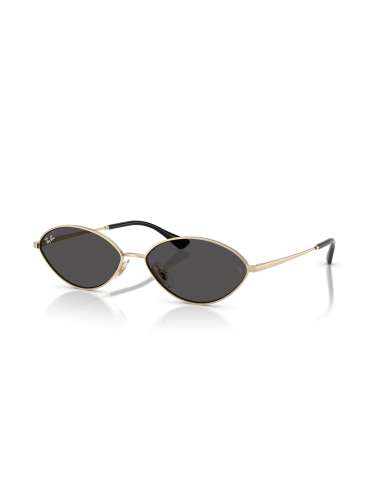 Occhiali sole Ray Ban Kai RB3757 921387 56 Light Gold Dark Grey onl...