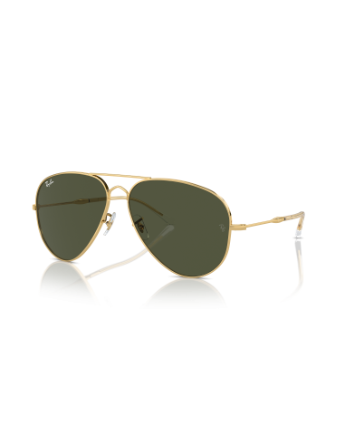 Occhiali sole Ray Ban Old Aviator RB3825 001/31 58 Gold Green only ...