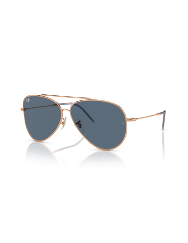 Occhiali sole Ray Ban Aviator Reverse RBR0101S 92023A 59 Rosegold B...